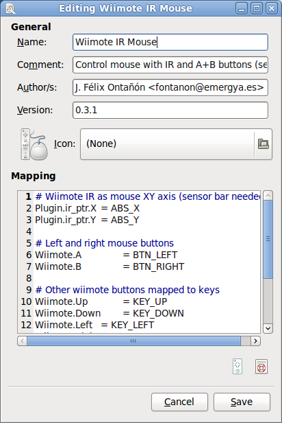 Mapping editor