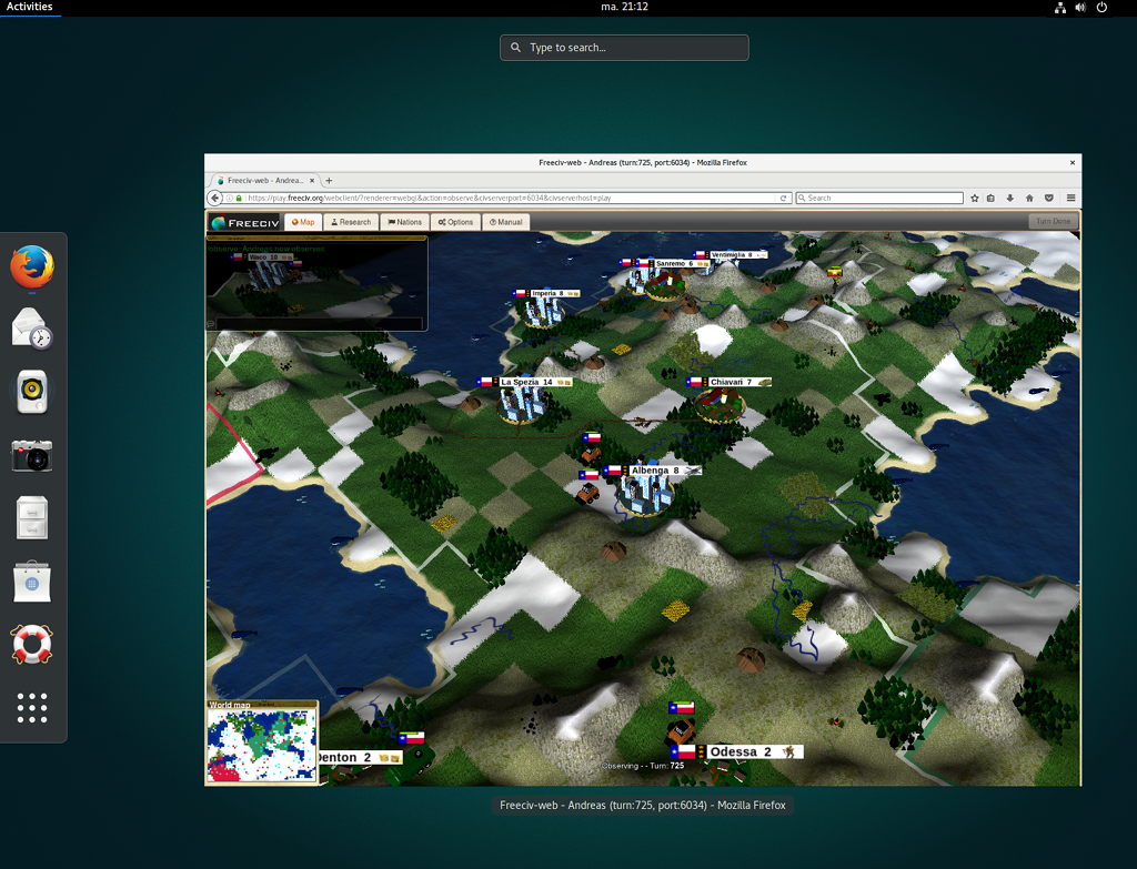 GNOME Games 3.22 main screen