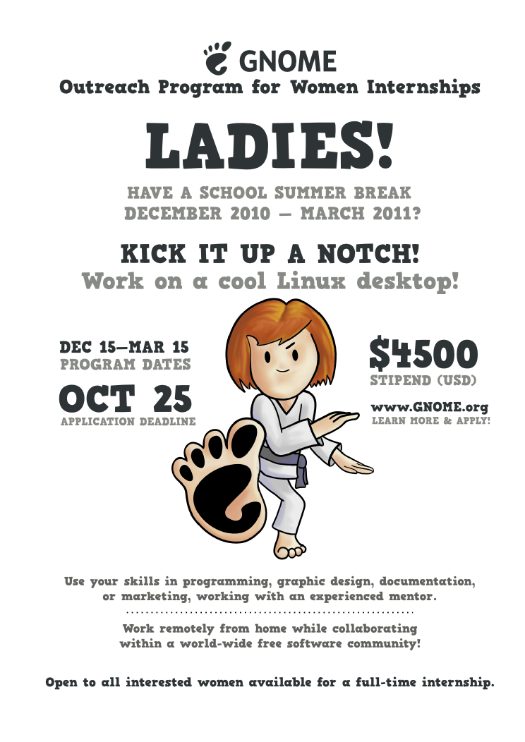 GNOME Women Outreach Poster