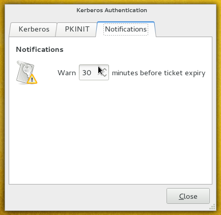 krb5-auth-dialog preferences